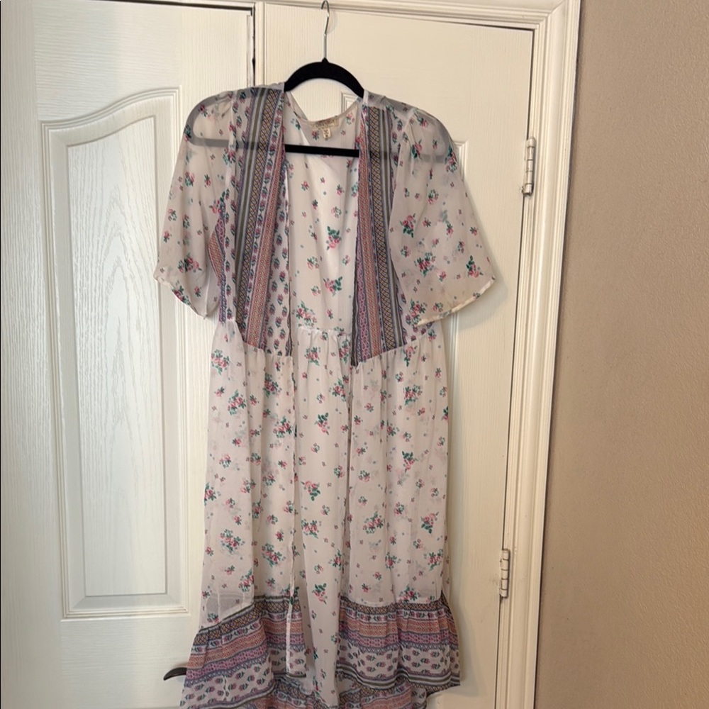 Floral Sheer Kimono Cardigan